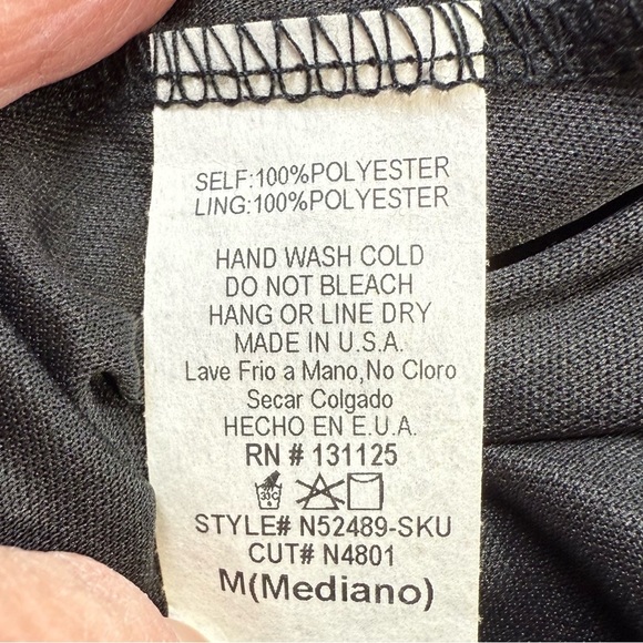 Embrace Los Angeles Maxi Slip Dress Sz Small Black Metallic Stripe Gown - Picture 14 of 15